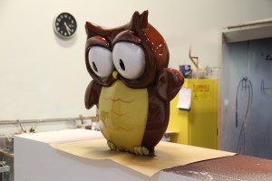 3D-printed Owl right side view