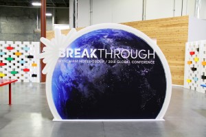 Breakthrough Wall Lighted Trade Show Display