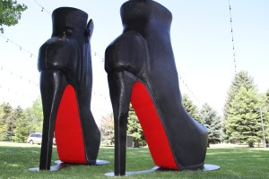 Giant high heels made with EPS foam