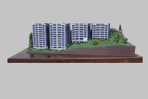 Hoboken Condo Architectural Model front view