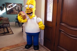 Homer Simpson full-size 3D cartoon model