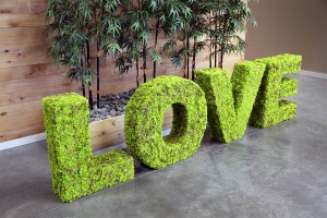 Love Letters with greenery