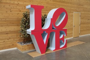 Two-tone large foam love letters