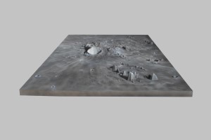 Topographical Model of the moon's landscape