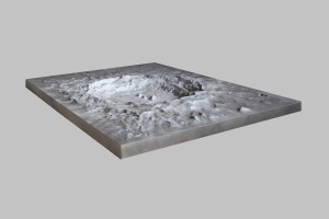 Topographical Model of Hayn Crater on the Moon