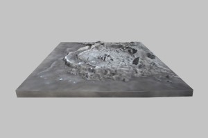 Topographical Model of Crater 308 on the moon