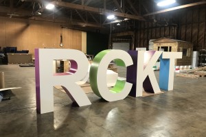 Multicolor Foam Letters RCKT