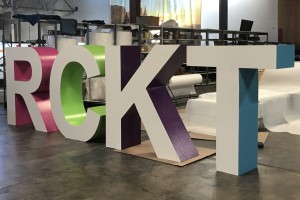 RCKT Foam Letters right side view