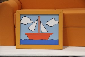 Simpson's Living Room sailboat picture