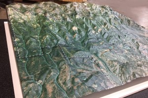 Highly-detailed 3D topographical map