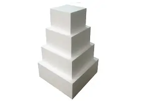 4 Tier Square Cake Dummy