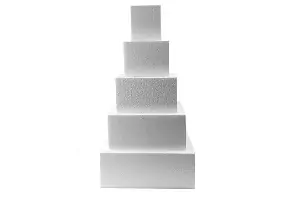 5 Tier Square Cake Dummy