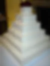 6 Tier Square Frosted Cake Dummy