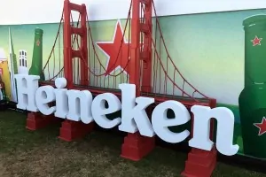 Large Foam Letters display for Heineken