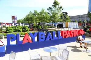 Giant Foam Letters PlayBall Park display