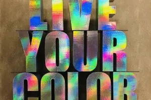 Live Your Color Large Foam Letters Display