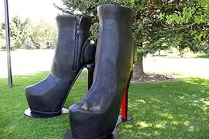 Foam Model of large high heels