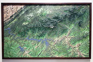 Great Smoky Mountains full model mounted on wall