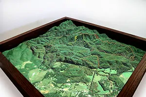 Great Smoky Mountains smaller trails detail model