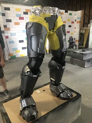 Halo Master Chief paint booth lower view