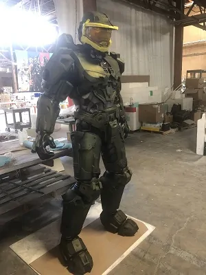 Halo Master Chief paint booth left side