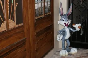 Movie prop of Bugs Bunny