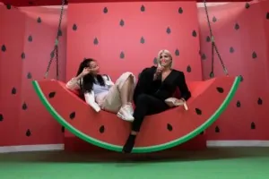 Watermelon selfie swing