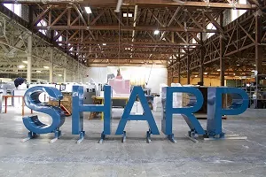 Metal Letters Sharp inside Warehouse