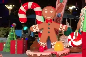 Theme Model Disney Holiday Dance Party Gingerbread Man